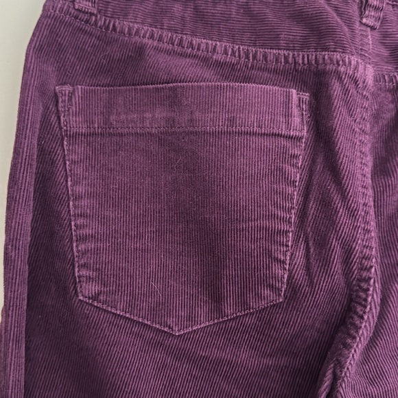 American Eagle Outfitters Matchstick Corduroy Pants Size 28R Deep Purple Stretch - Picture 5 of 5